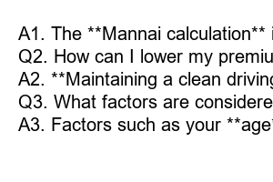 자동차보험 만나이 계산법