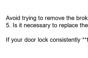 도어락 고장 증상